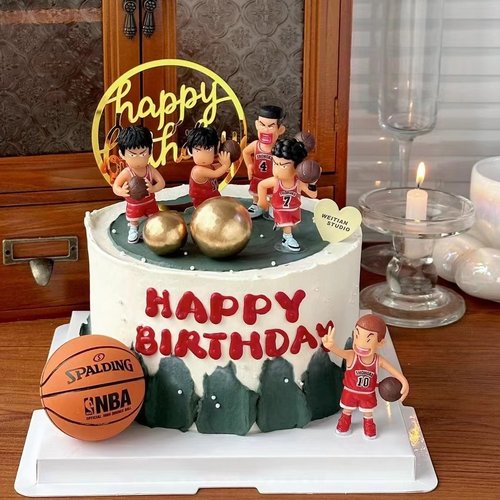 男孩生日甜品台蛋糕装扮配件