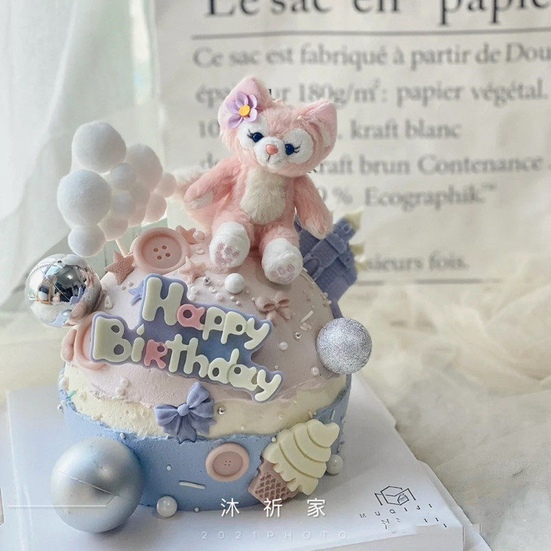 网红儿童女孩蛋糕装饰摆件玲娜贝儿小狐狸毛绒公仔娃娃插件插牌,节庆用品/礼品,节日装扮用品,淘宝优惠券,粉丝福利购,淘宝优惠卷