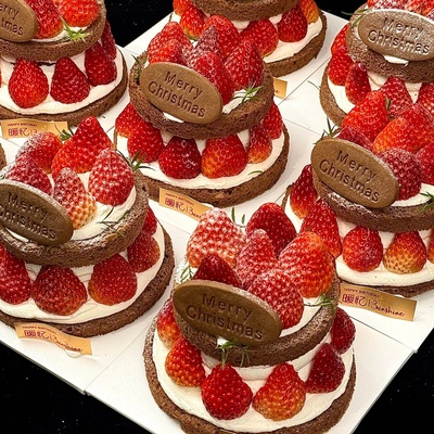 网红圣诞节快乐插牌造型饼干蛋糕装饰摆件圣诞草莓甜品烘焙配件