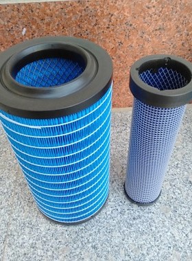 k1835空气滤芯yk1836u适配新劲工d7327装载机压路机空滤滤芯