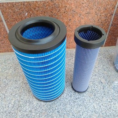 k1835空气滤芯yk1836u适配新劲工d7327装载机压路机空滤滤芯