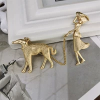 Женская брошь, металлическое антикварное защитное белье, европейский стиль