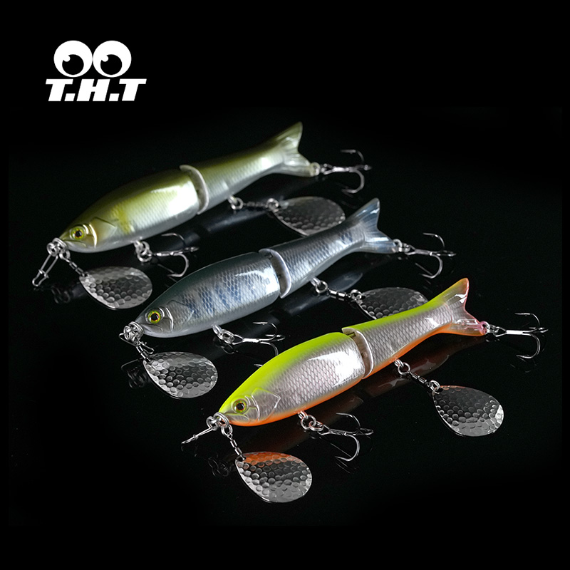 两节路亚饵带亮片仿生拟饵假饵