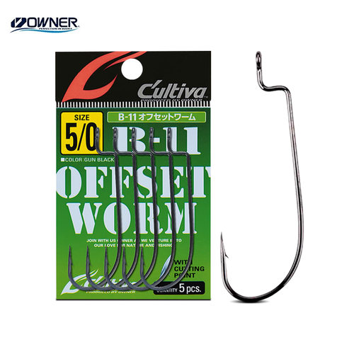 日本欧娜OWNER路亚钩窄幅曲柄钩