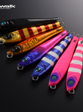 日本太沃克TAILWALK钨钢铁板饵深海船钓马鲛快抽慢摇大物路亚假饵