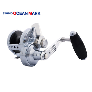 进口OM慢摇快抽铁板轮OCEAN MARK钓底大物海钓轮BLUE HEAVEN L100