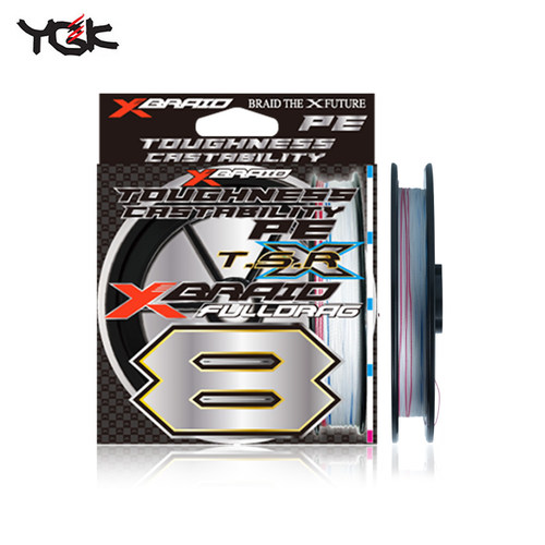 日本YGK顺滑耐磨8股编织线FULLDRAG TSR X8路亚PE线海钓鱼线100米