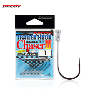 日本DECOY胜一复合亮片尾钩TH-2副钩路亚钩鲈鱼鳜鱼软虫软饵黑坑