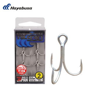 HAYABUSA三爪钩EB930路亚海钓铁板锚钩米诺三本鱼钩波爬哈雅布萨