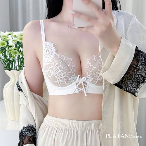 梧桐本色内衣以煦中薄云朵棉感杯小胸聚拢本命年红色文胸wn85223