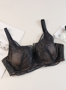 桧熙CD薄棉杯梧桐本色内衣大码防震收副乳大胸显小文胸wn22141