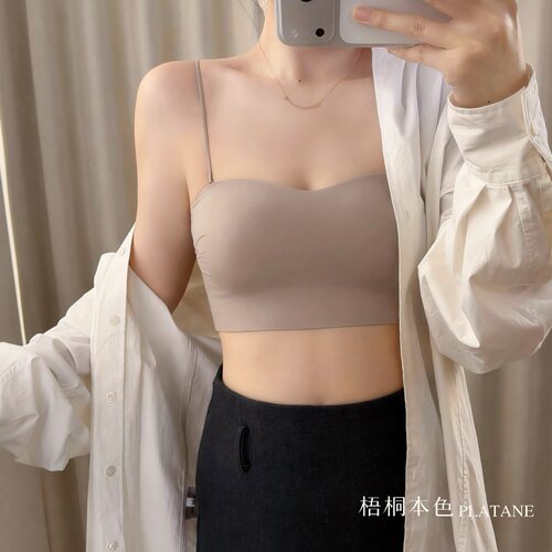 梧桐本色内衣无痕无钢圈抹胸杯