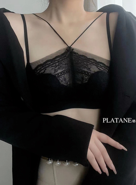 花纱ABC抹胸杯梧桐本色内衣超薄裹胸大U美背细肩带文胸WN23209