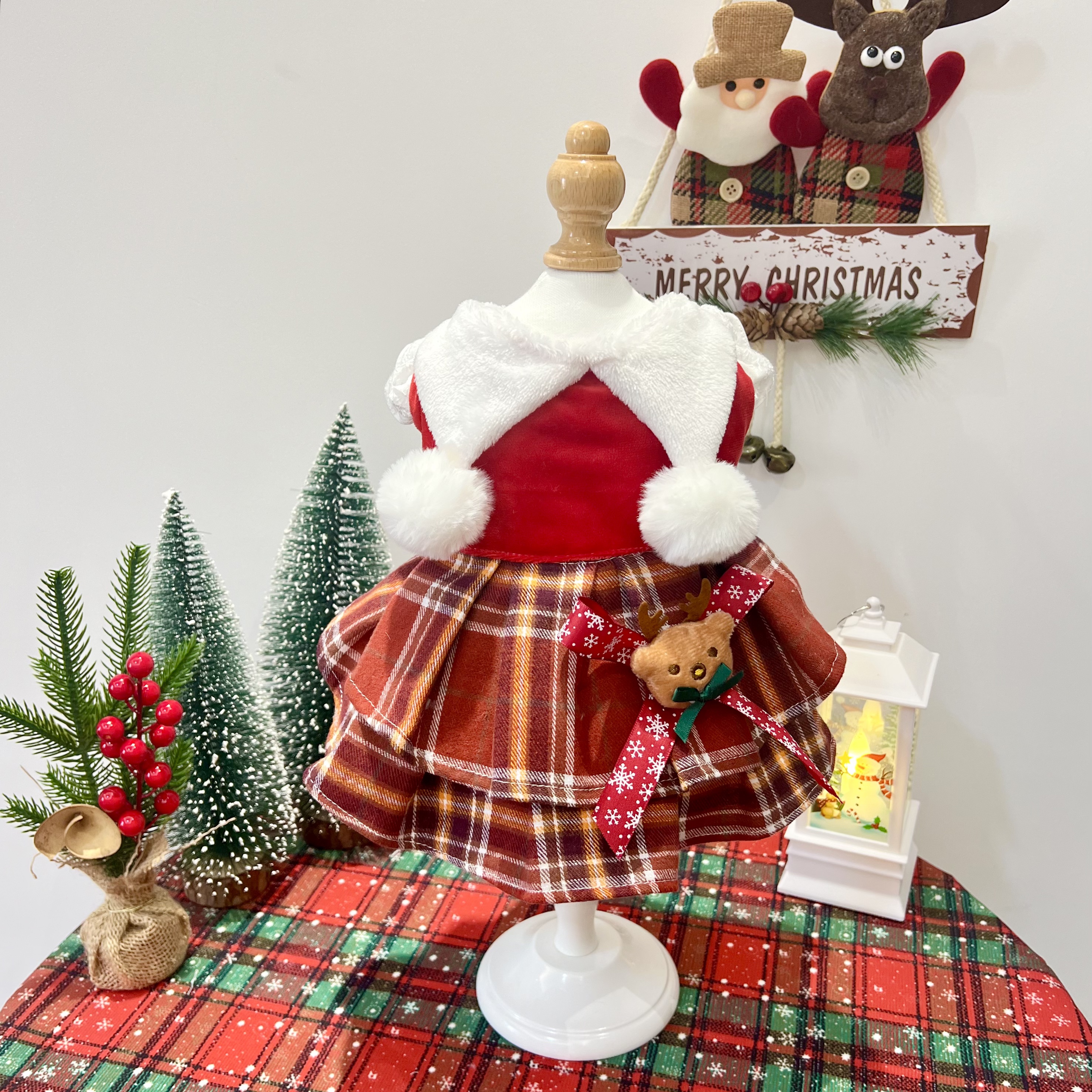 MZ原创猫咪狗狗圣诞节节日生日喜庆简约大气约克夏比熊博美小型犬