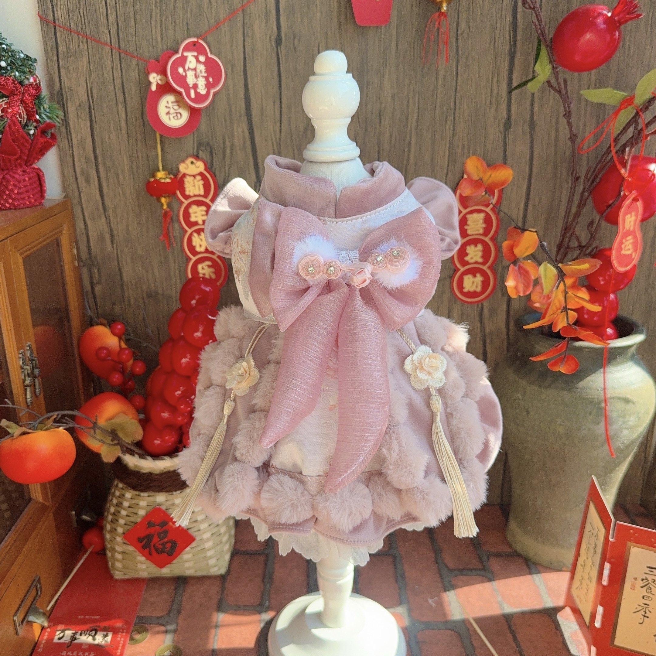 MZ原创宠物* 小仙喵/汪专属 粉紫洛丽塔新年裙毛绒绒超温柔裙吊坠,宠物/宠物食品及用品,狗宠物服装/雨衣,淘宝优惠券,粉丝福利购,淘宝优惠卷