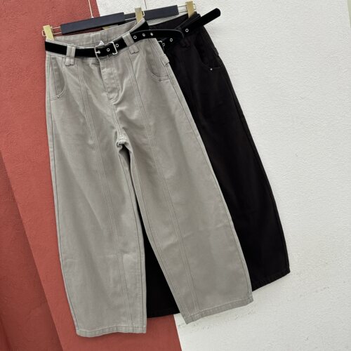 2026秋款N FASHION JEANS韩酷莱5596牛仔裤女高腰压线弯刀拖地裤