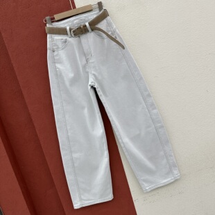 2026春款Q FASHION JEANS酷希莱61158牛仔裤女高腰显瘦直筒弯刀裤