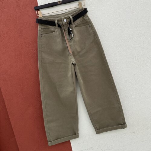 2026秋款欧货FASHION JEANS可可江南8912牛仔女火柴人奶奶九分裤