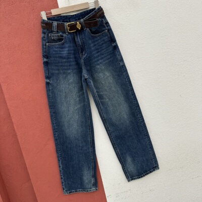 2026秋款Q FASHION JEANS酷希莱61580牛仔裤女高腰直筒烟管长裤