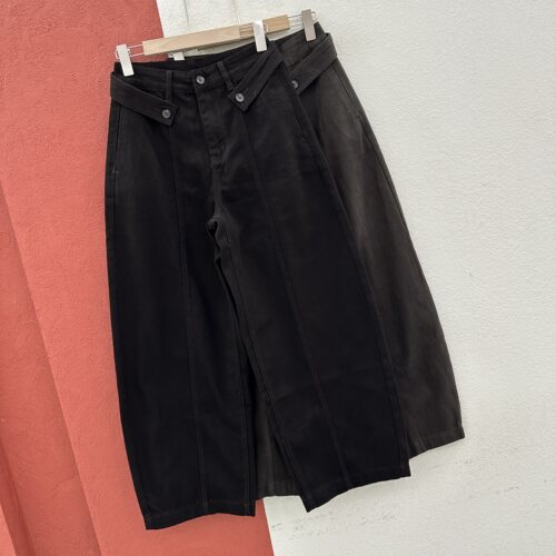 2026秋款N FASHION JEANS韩酷莱5606牛仔裤女高腰压线拖地弯刀裤