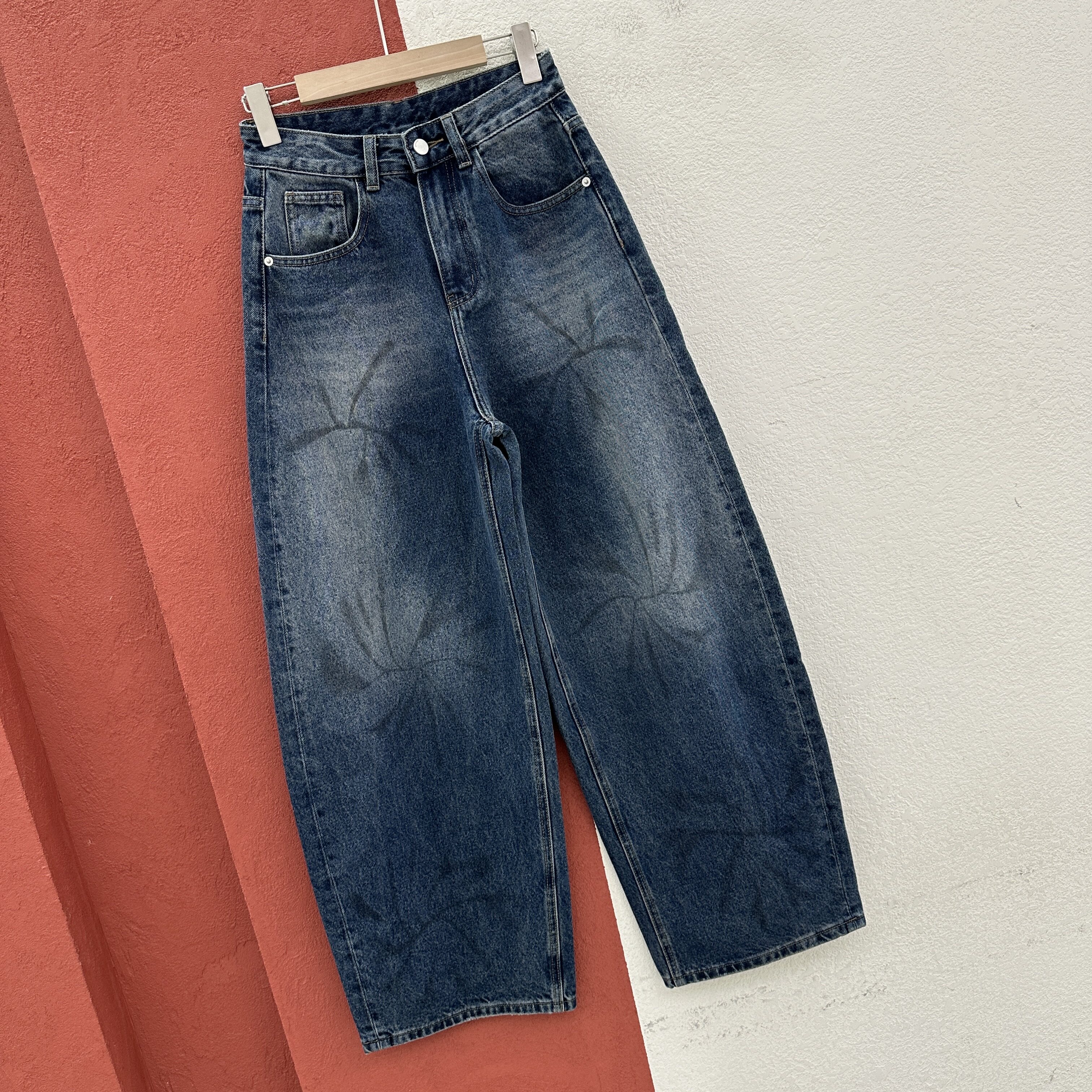 2026秋款Q FASHION JEANS酷希莱61559牛仔裤女高腰涂鸦烟花弯刀裤