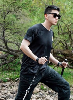 MAGFORCE麦格霍斯台马 透气训练服清爽简约C0114 户外短袖男