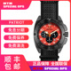 手表MTM 橘色表盘户外休闲运动型男表大手表欧美进口石英 爱国者
