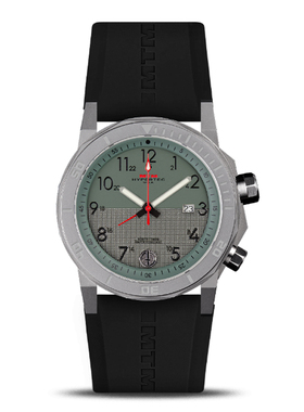 MTM H-61GSGREEN 2绿色2表盘男士运动手表蓝宝石水晶镜抗