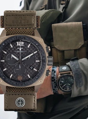 MTM 捕食者 氚管自发光表针战术可测速计时军表200M潜水防水