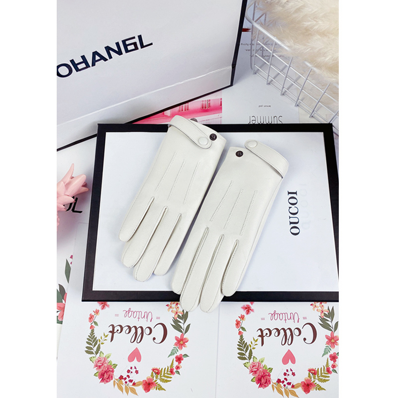 韩版防寒机车真羊皮手套加绒加厚