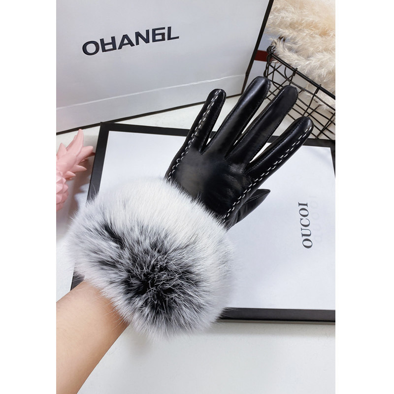 真皮手套女秋冬天可爱韩版羊皮兔毛加绒加厚保暖防寒骑行触屏开车,服饰配件/皮带/帽子/围巾,手套,淘宝优惠券,粉丝福利购,淘宝优惠卷