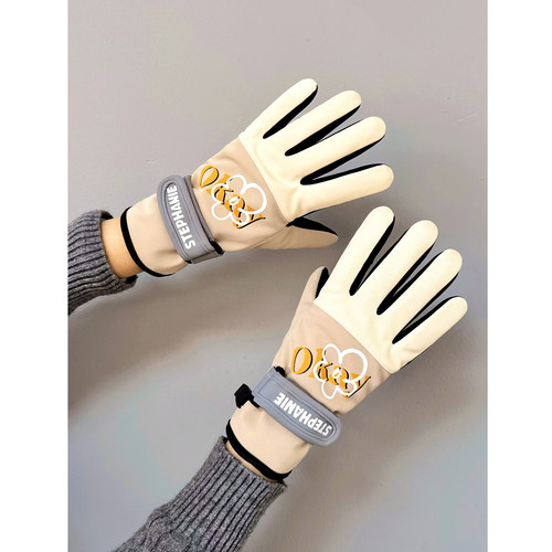 学生冬季防水加厚可爱保暖手套女