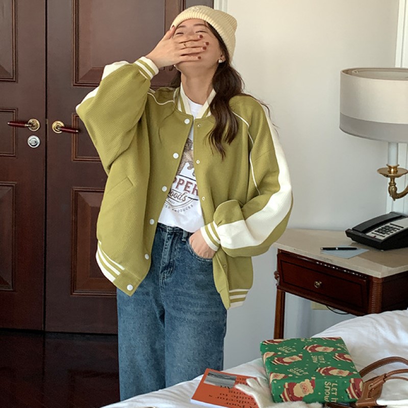 棒球服女装外套,棒球服女装外套搭配图片-第2张图片-潮百科