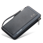 长款 钱包男士 2026新款 多卡位商务休闲拉链皮夹子大容量手拿包卡包