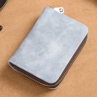 卡包男多卡位防消磁大容量证件卡套拉链风琴卡片包超薄小巧零钱包