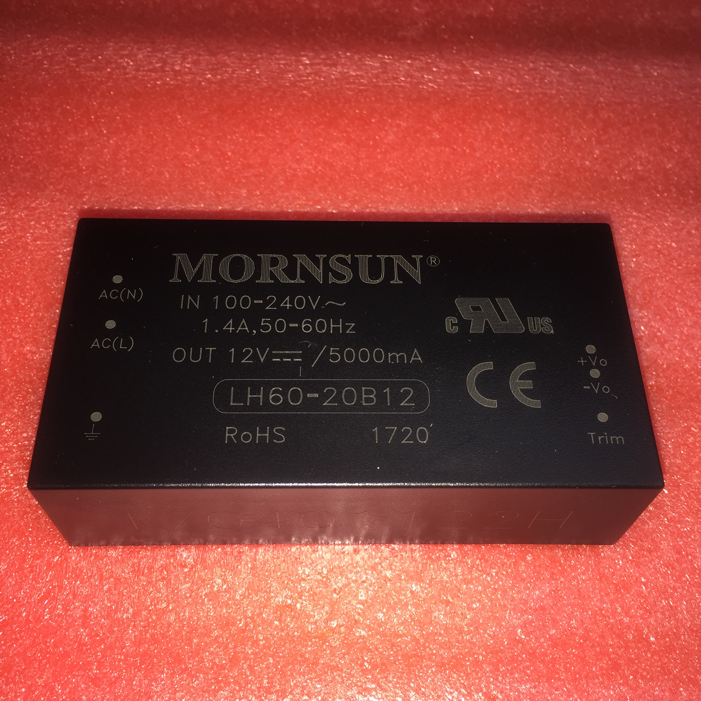 LH60-20B12 金升阳AC/DC电源模块 220V转12V/5A 全新 原装 现货