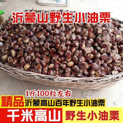 沂蒙山新鲜野生小油栗2025年老树小板栗小栗子软糯香甜内皮易去