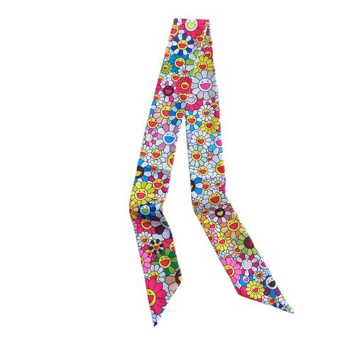 村上隆太阳花绑包包手柄小丝巾