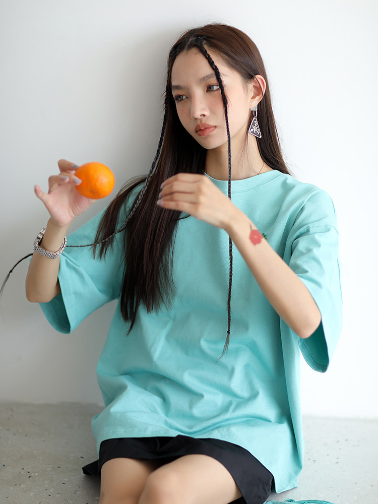 CAN夏季新款【送包包】时尚简约百搭宽松显瘦薄款短袖T恤女,女装/女士精品,T恤,淘宝优惠券,粉丝福利购,淘宝优惠卷