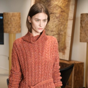 Forevercan女装2025新款圣诞奇迹羊绒天丝堆堆领花纱针织毛衣