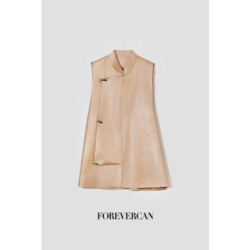 CAN春季新款时尚新中式百搭马甲