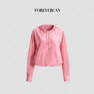 Forevercan女装2026新款甜酷反转山系户外轻量感套头连帽外套