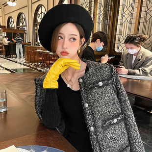 CAN  新南威尔士进口毛絮羊毛混纺粗呢羊毛仿外套