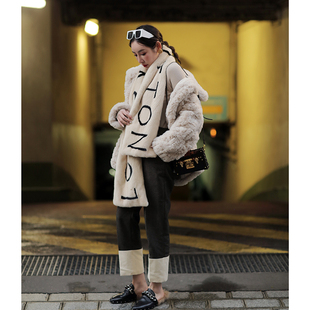 新款 休闲裤 直筒时尚 气质百搭九分裤 女 格子帅气修身 CAN冬季