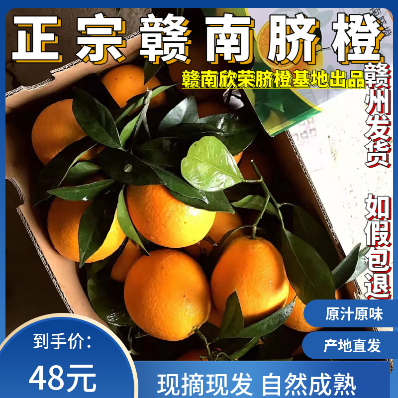正宗江西赣南脐橙安远甜橙子孕妇新鲜水果手剥橙20斤装包邮大10斤_虎窝淘