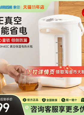 象印电热水壶VE真空烧水壶控温节能省电家用开水壶饮水机TDH40C4L