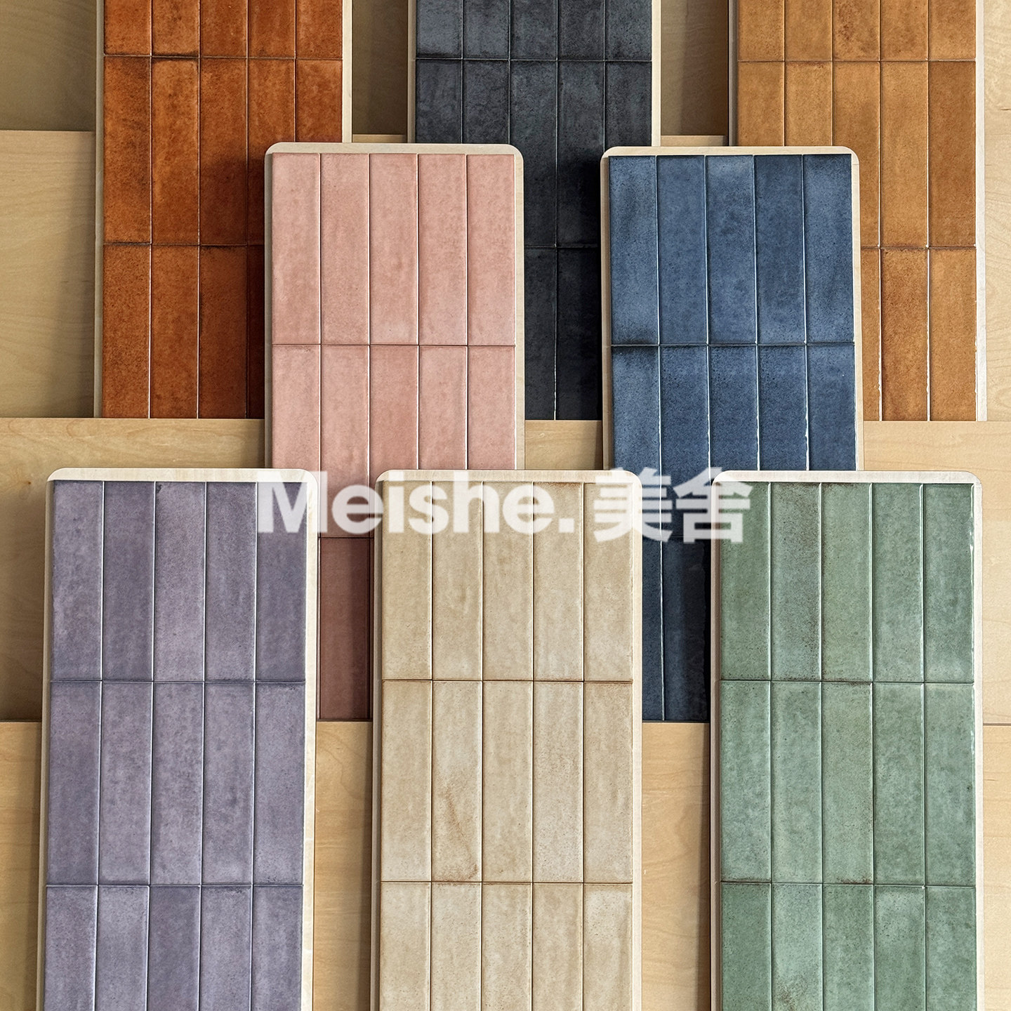 美舍 中古风做旧渐变色瓷砖厨房卫生间浴室墙砖手工仿古砖50x200,家装主材,仿古砖（包括文化石）,淘宝优惠券,粉丝福利购,淘宝优惠卷