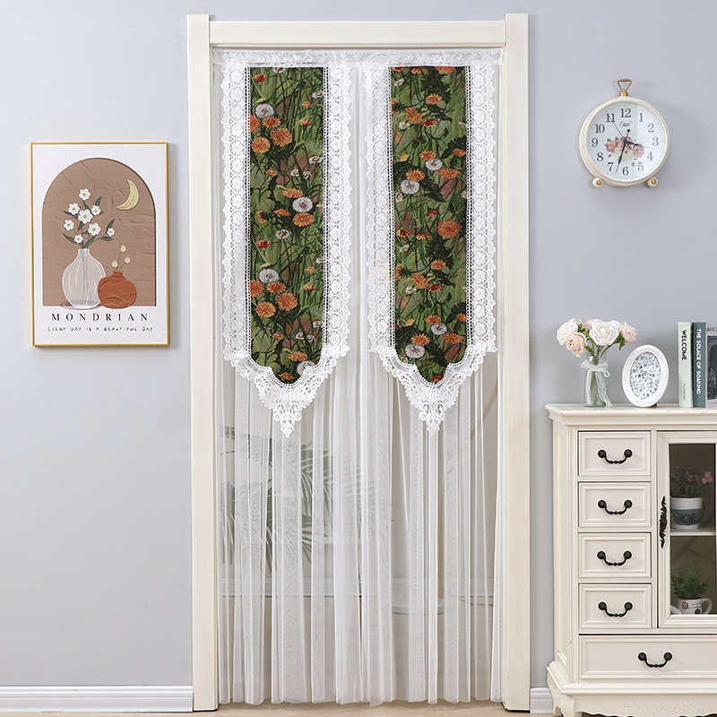 装饰防蚊双层纱门帘免打孔安装