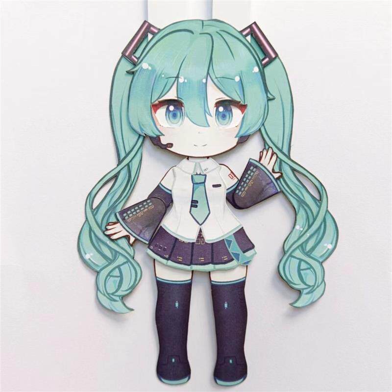 可动纸片人材料成品樱初音未来二次元动漫周边纸偶人手工自制