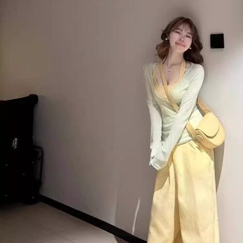 多巴胺穿搭叠穿防晒罩衫t恤女